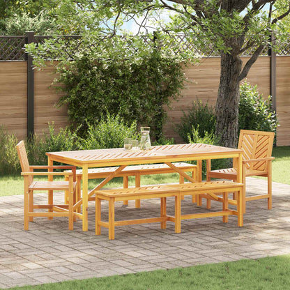 Set da Pranzo per Giardino 5 pcs Marrone