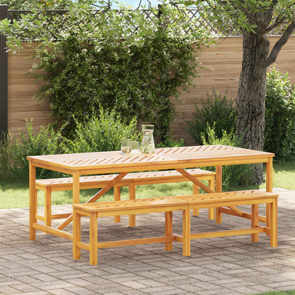 Set da Pranzo per Giardino 3 pcs Marrone