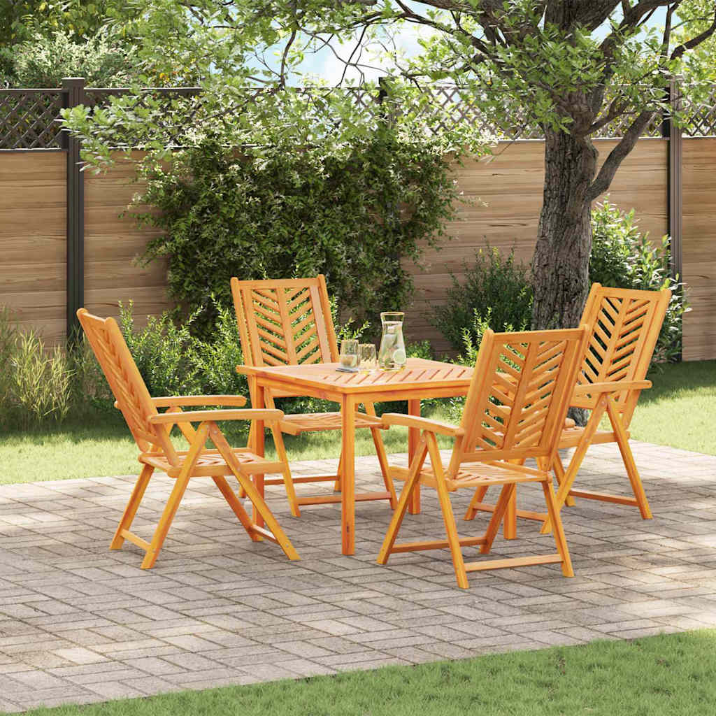 Set da Pranzo per Giardino 5 pcs Marrone