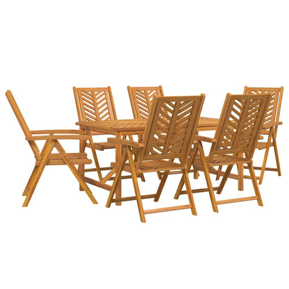 Set da Pranzo per Giardino 7 pcs Marrone