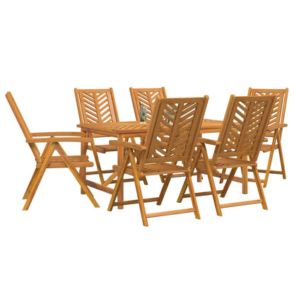 Set da Pranzo per Giardino 7 pcs Marrone