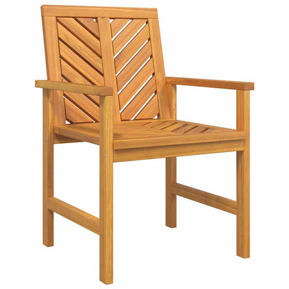 Set Lounge da Giardino 5 pcs Marrone Legno di Acacia Massello
