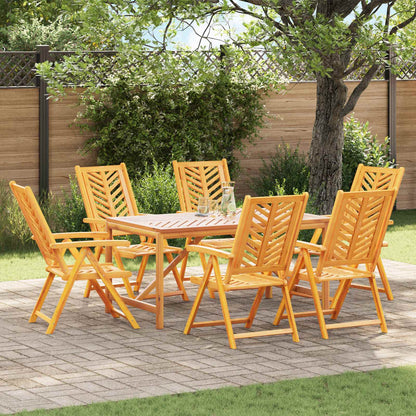 Sedia da Giardino 6 pcs Marrone 57 x 72 x 109 cm