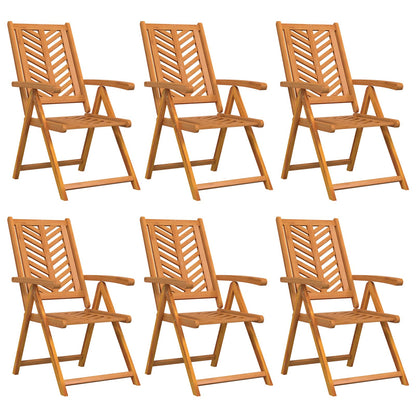 Sedia da Giardino 6 pcs Marrone 57 x 72 x 109 cm