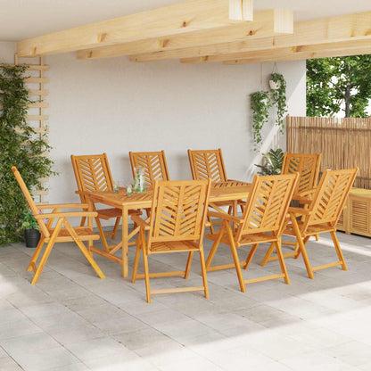 Sedia da Giardino 8 pcs Marrone 57 x 72 x 109 cm