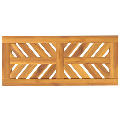Panca da Giardino 80 cm in Legno Massello di Acacia