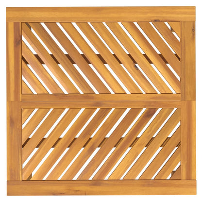 Tavolo da Pranzo da Giardino 90x90x74 cm Legno Massello Acacia