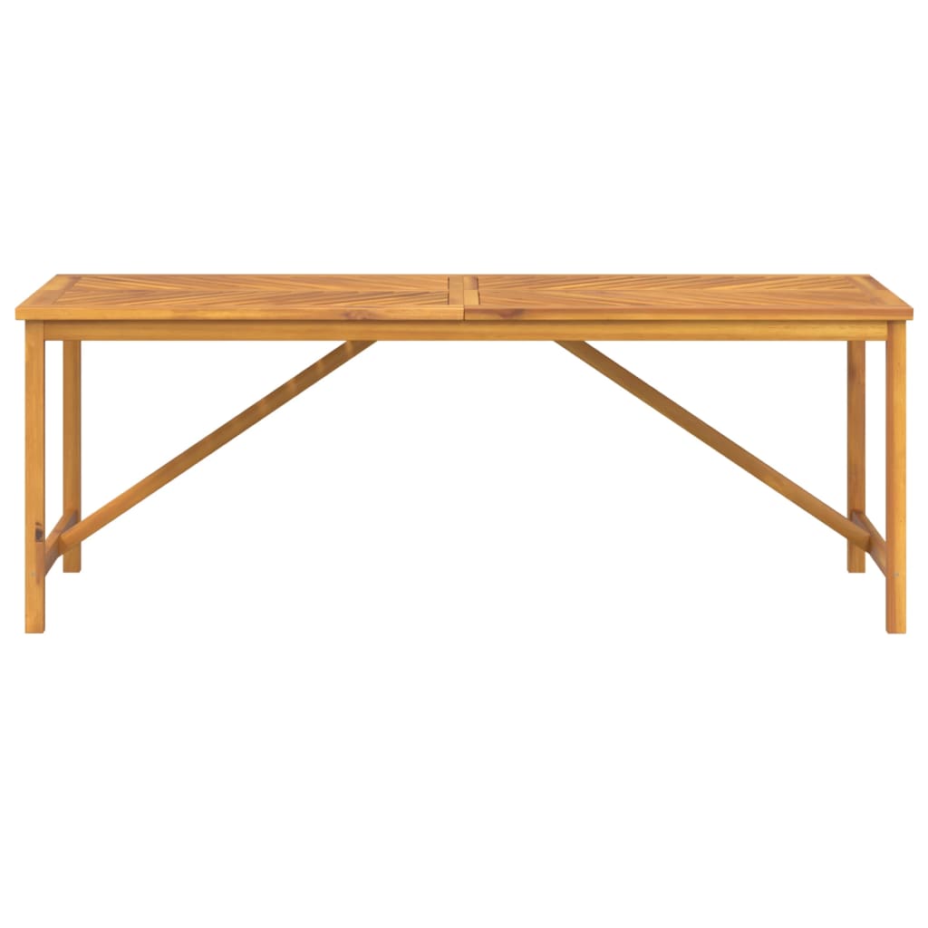 Tavolo da Pranzo da Giardino 200x90x74 cm Legno Massello Acacia