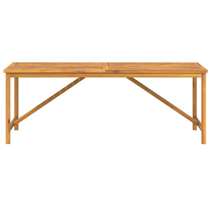 Tavolo da Pranzo da Giardino 200x90x74 cm Legno Massello Acacia