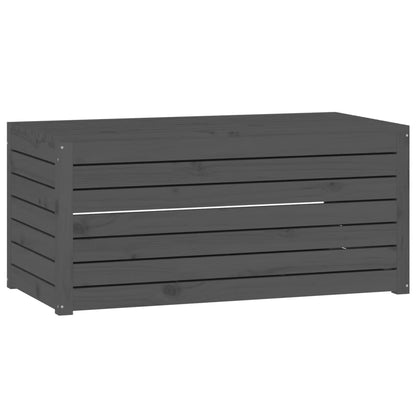 Contenitore Giardino Grigio 101x50,5x46,5cm Legno Massello Pino