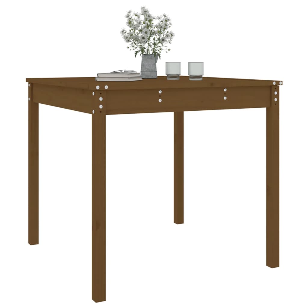 Tavolo da Giardino Ambra 82,5x82,5x76 cm Legno Massello di Pino