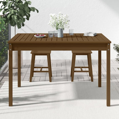 Tavolo da Giardino Ambra 121x82,5x76 cm Legno Massello di Pino