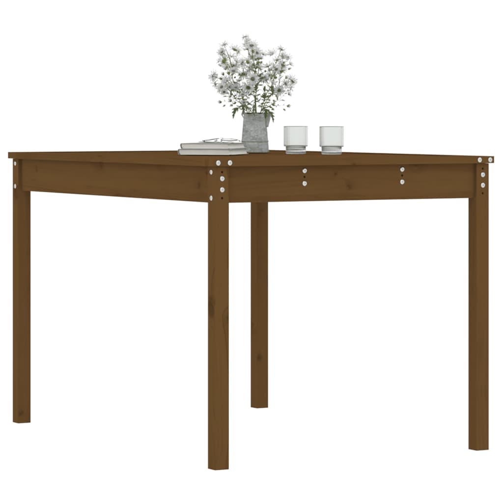 Tavolo da Giardino Ambra 121x82,5x76 cm Legno Massello di Pino