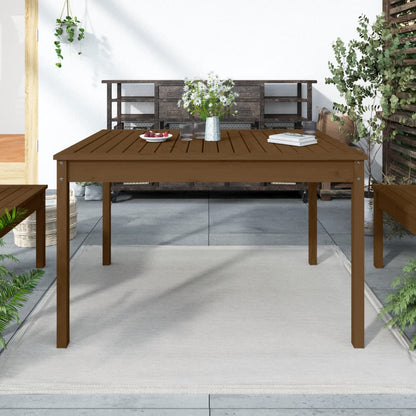 Tavolo da Giardino Ambra 121x82,5x76 cm Legno Massello di Pino