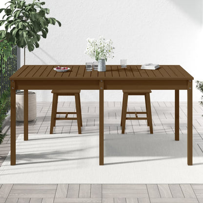 Tavolo da Giardino Ambra 159,5x82,5x76cm Legno Massello di Pino