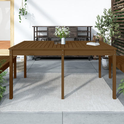 Tavolo da Giardino Ambra 159,5x82,5x76cm Legno Massello di Pino