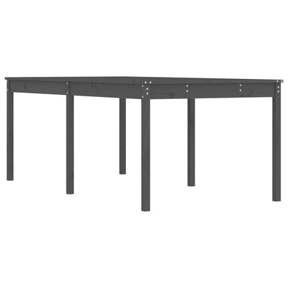 Tavolo da Giardino Grigio 203,5x100x76cm Legno Massello di Pino