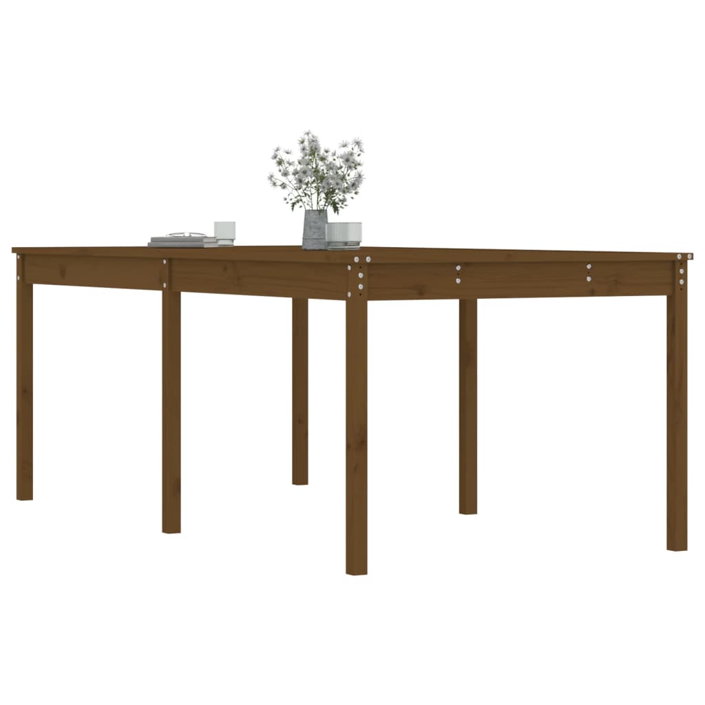 Tavolo da Giardino Ambra 203,5x100x76cm Legno Massello di Pino