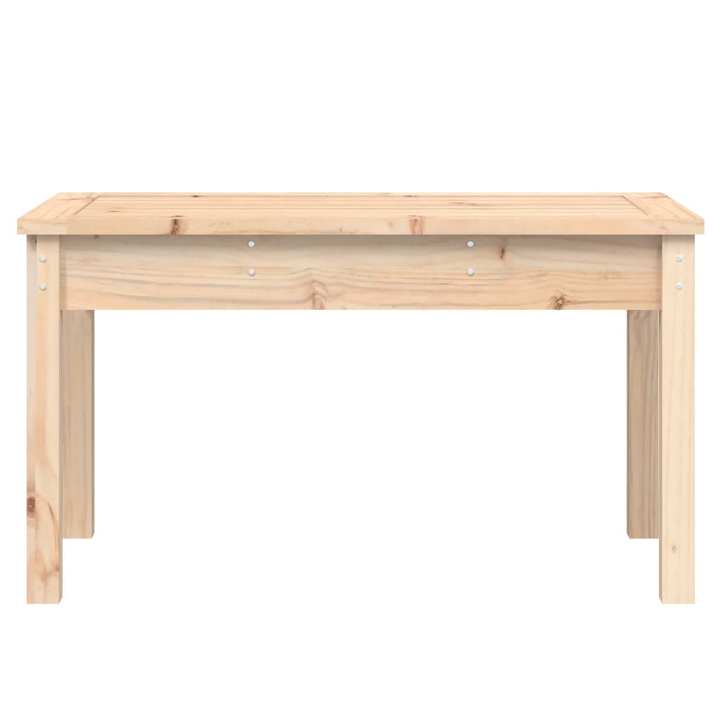 Panca da Giardino 80x44x45 cm in Legno Massello di Pino