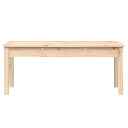 Panca da Giardino 109x44x45 cm in Legno Massello di Pino