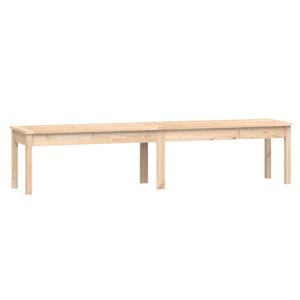 Panca da Giardino 2 Posti 203,5x44x45 cm Legno Massello di Pino