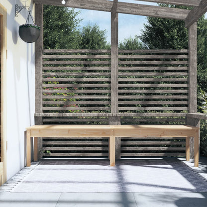 Panca da Giardino 2 Posti 203,5x44x45 cm Legno Massello di Pino