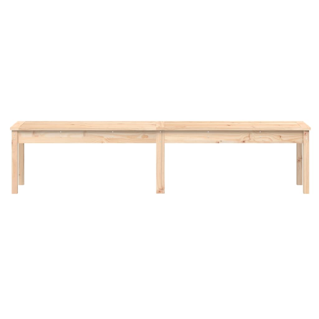 Panca da Giardino 2 Posti 203,5x44x45 cm Legno Massello di Pino