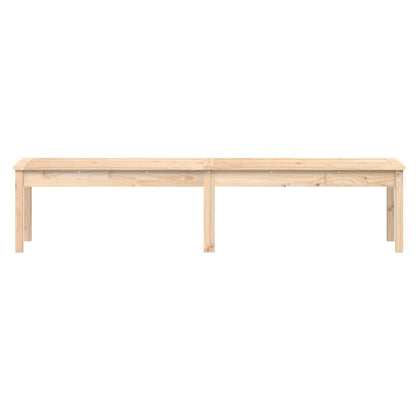 Panca da Giardino 2 Posti 203,5x44x45 cm Legno Massello di Pino