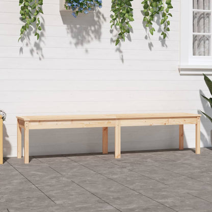 Panca da Giardino 2 Posti 203,5x44x45 cm Legno Massello di Pino