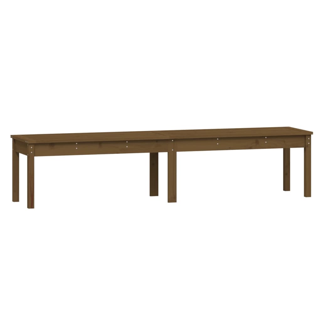 Panca Giardino 2 Posti Ambra 203,5x44x45cm Legno Massello Pino