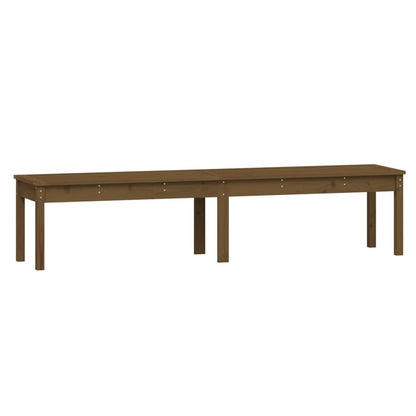 Panca Giardino 2 Posti Ambra 203,5x44x45cm Legno Massello Pino