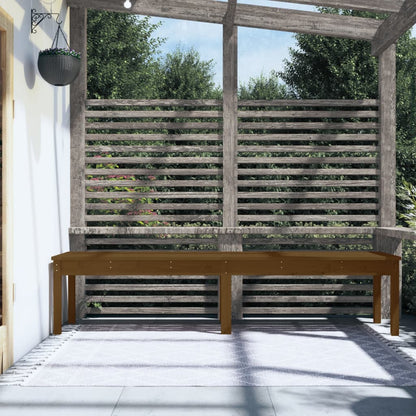 Panca Giardino 2 Posti Ambra 203,5x44x45cm Legno Massello Pino