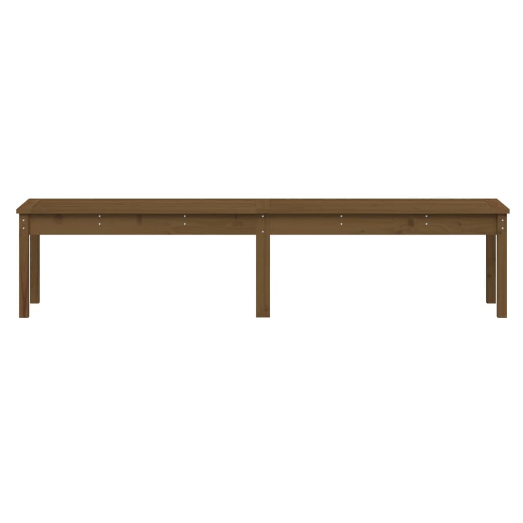 Panca Giardino 2 Posti Ambra 203,5x44x45cm Legno Massello Pino