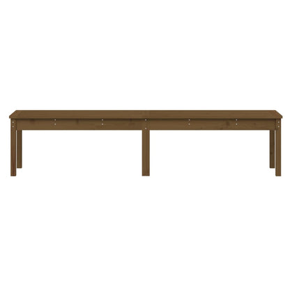 Panca Giardino 2 Posti Ambra 203,5x44x45cm Legno Massello Pino