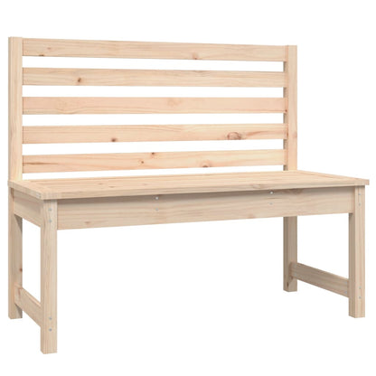 Panca da Giardino 109 cm in Legno Massello di Pino