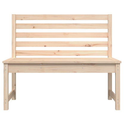 Panca da Giardino 109 cm in Legno Massello di Pino