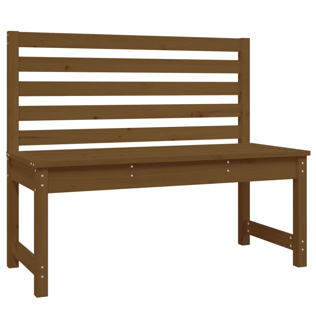 Panca da Giardino Ambra 109 cm in Legno Massello di Pino