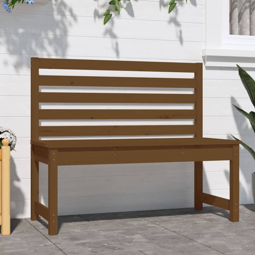 Panca da Giardino Ambra 109 cm in Legno Massello di Pino