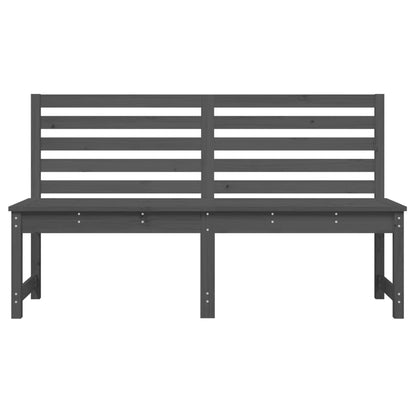 Panca da Giardino Grigia 157,5 cm in Legno Massello di Pino