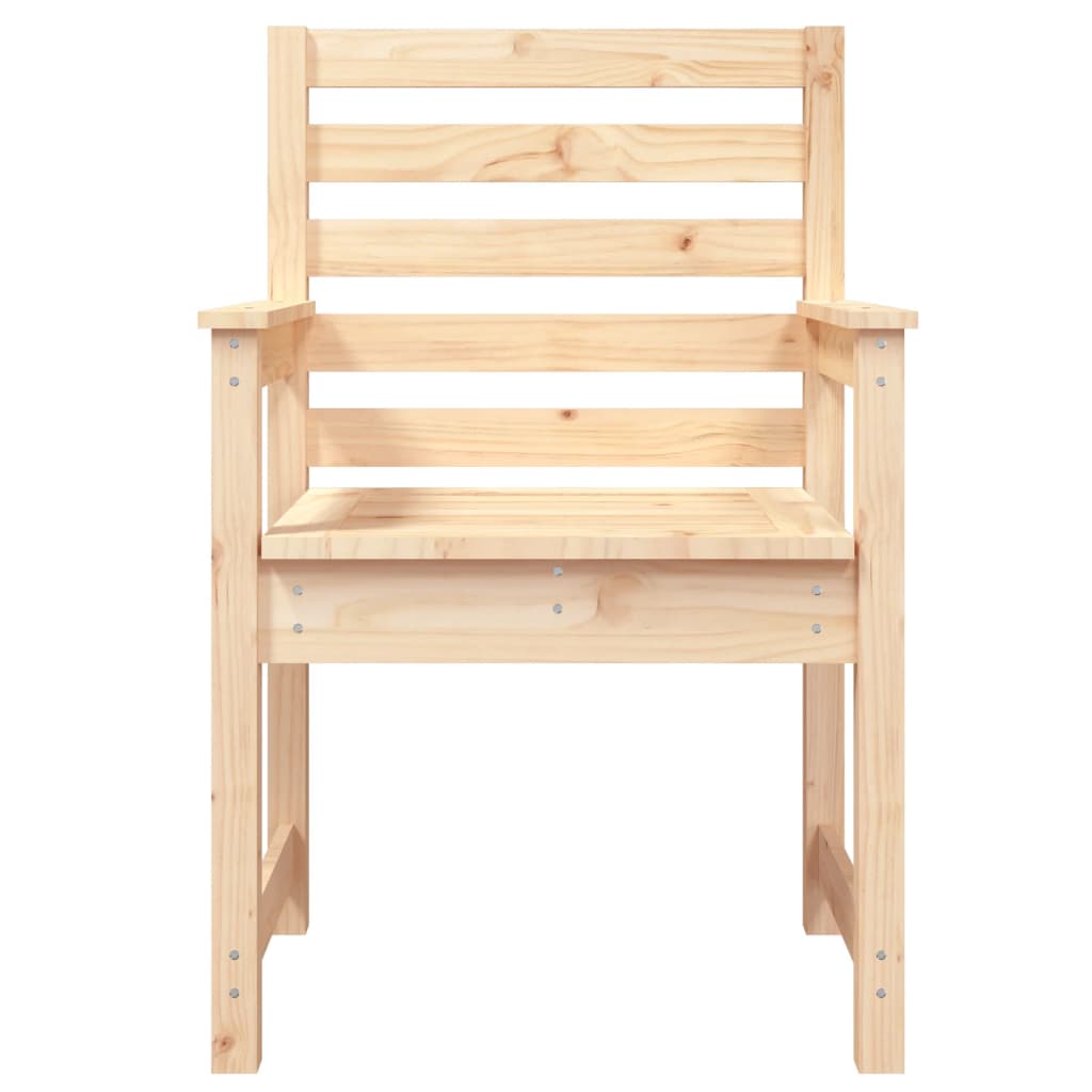 Sedie da Giardino 2pz 60x48x91 cm Legno Massello di Pino
