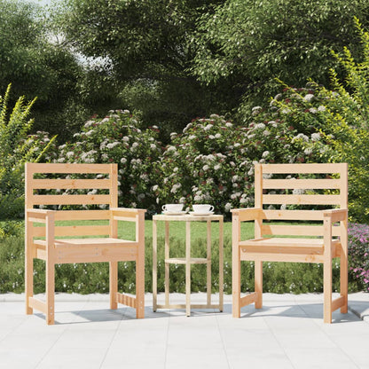 Sedie da Giardino 2pz 60x48x91 cm Legno Massello di Pino