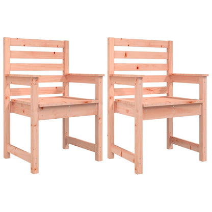 Sedie da Giardino 2pz 60x48x91 cm Legno Massello di Douglas