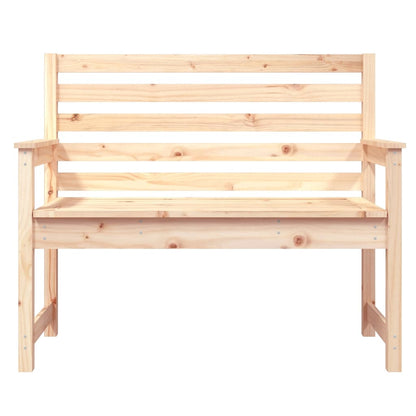 Panca da Giardino 109x48x91,5 cm in Legno Massello di Pino