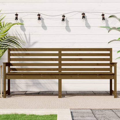 Panca da Giardino Ambra 203,5x48x91,5 cm Legno Massello di Pino