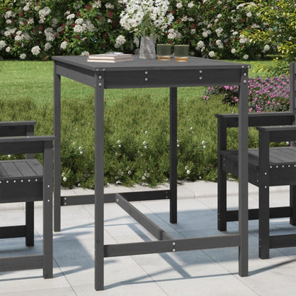 Tavolo da Giardino Grigio 121x82,5x110cm Legno Massello di Pino