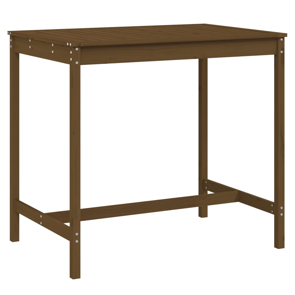 Tavolo da Giardino Ambra 121x82,5x110 cm Legno Massello di Pino