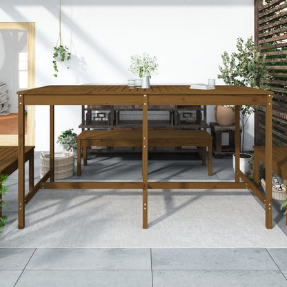 Tavolo da Giardino Ambra 203,5x90x110cm Legno Massello di Pino