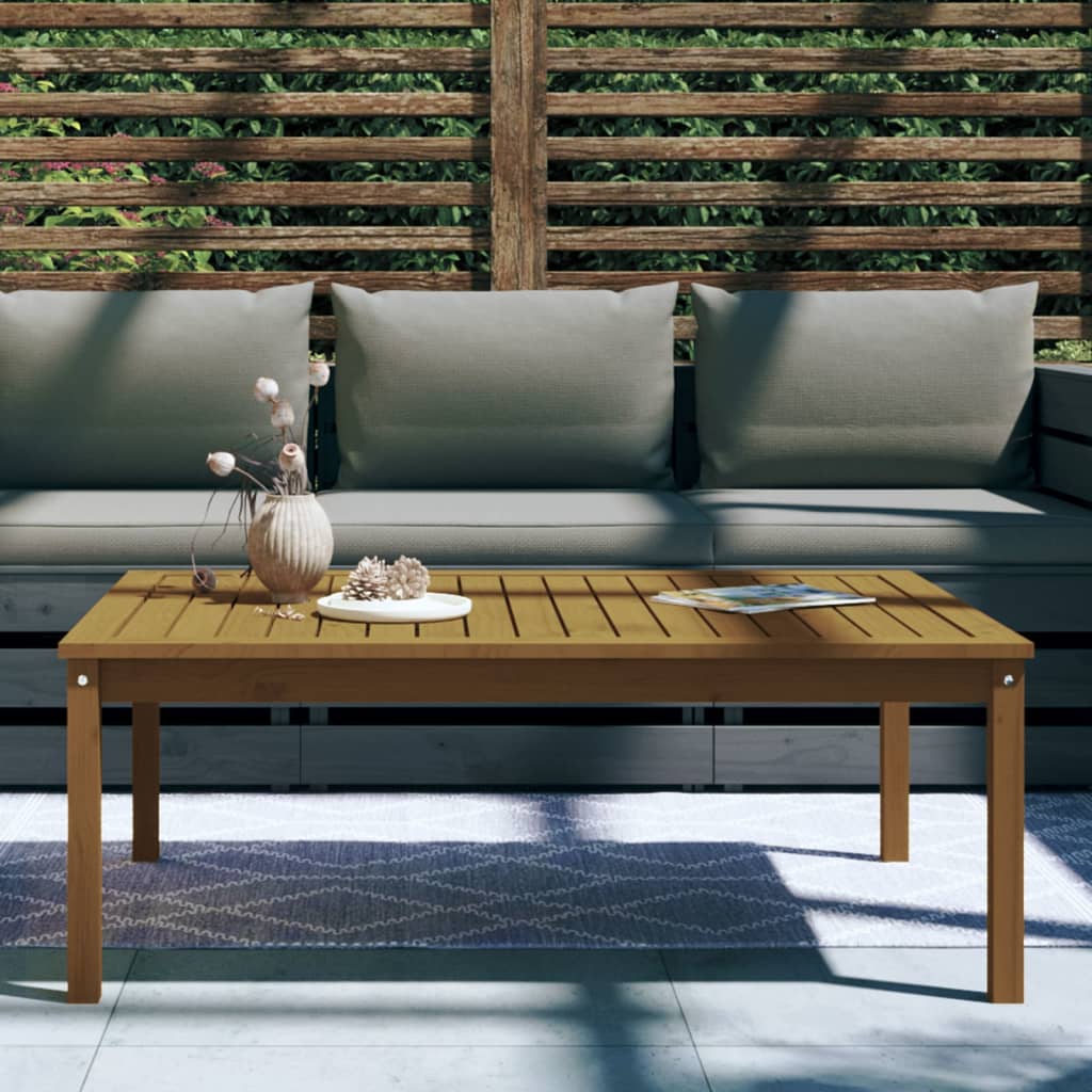 Tavolo da Giardino Ambra 121x82,5x45 cm Legno Massello di Pino