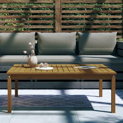 Tavolo da Giardino Ambra 121x82,5x45 cm Legno Massello di Pino