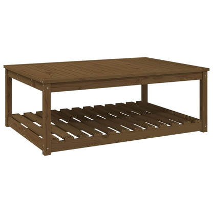 Tavolo da Giardino Ambra 121x82,5x45 cm Legno Massello di Pino